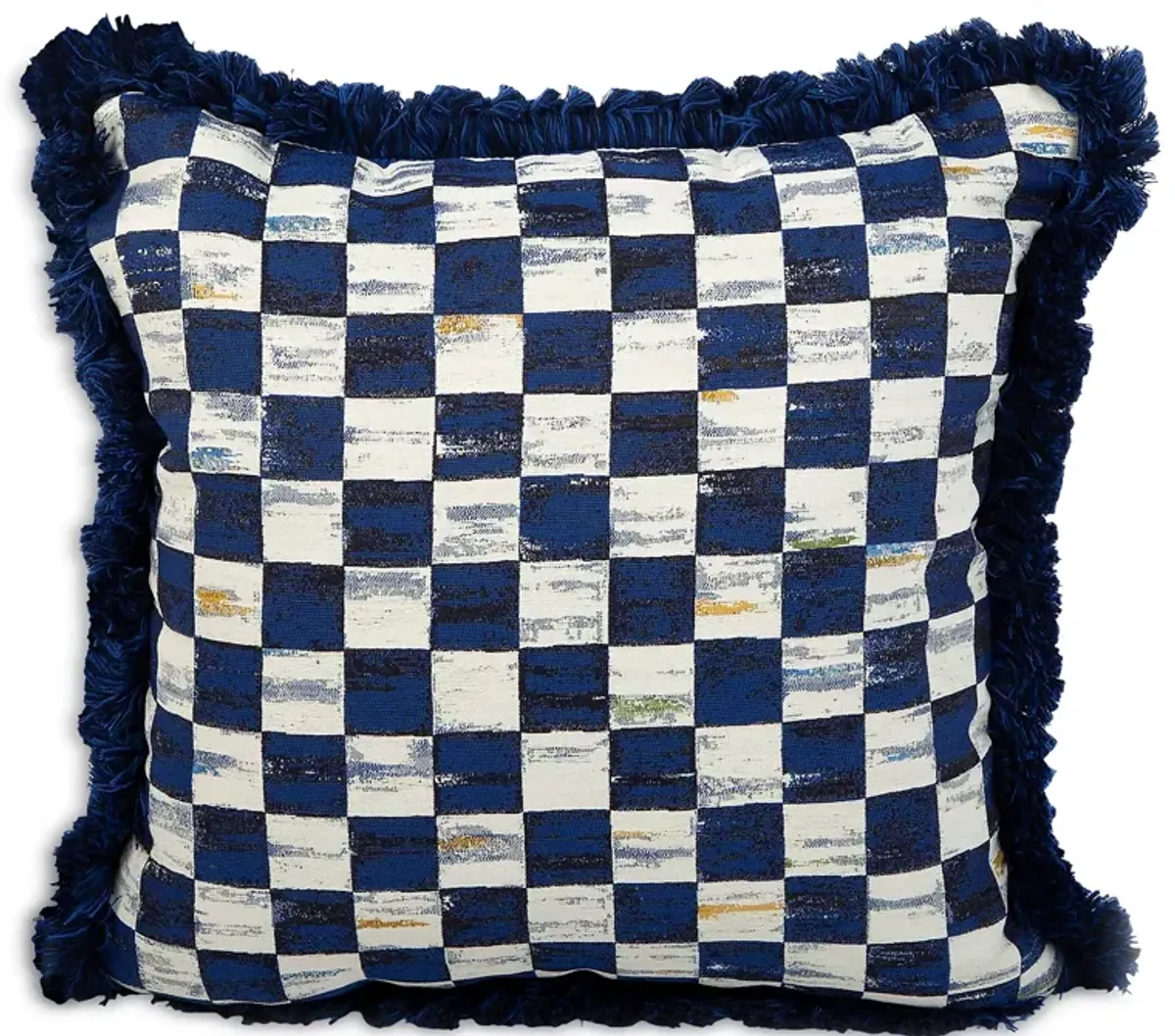 Mackenzie-Childs Indigo Villa Outdoor Throw Pillow, 20" x 20"