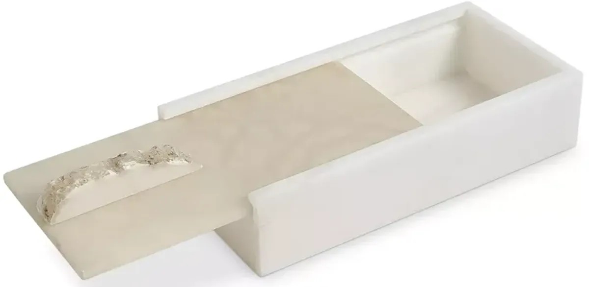 Global Views Alabaster Rectangle Box