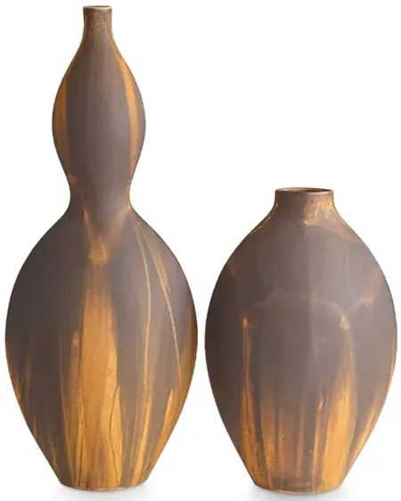 Global Views Helios Washed Terracotta Small Vase