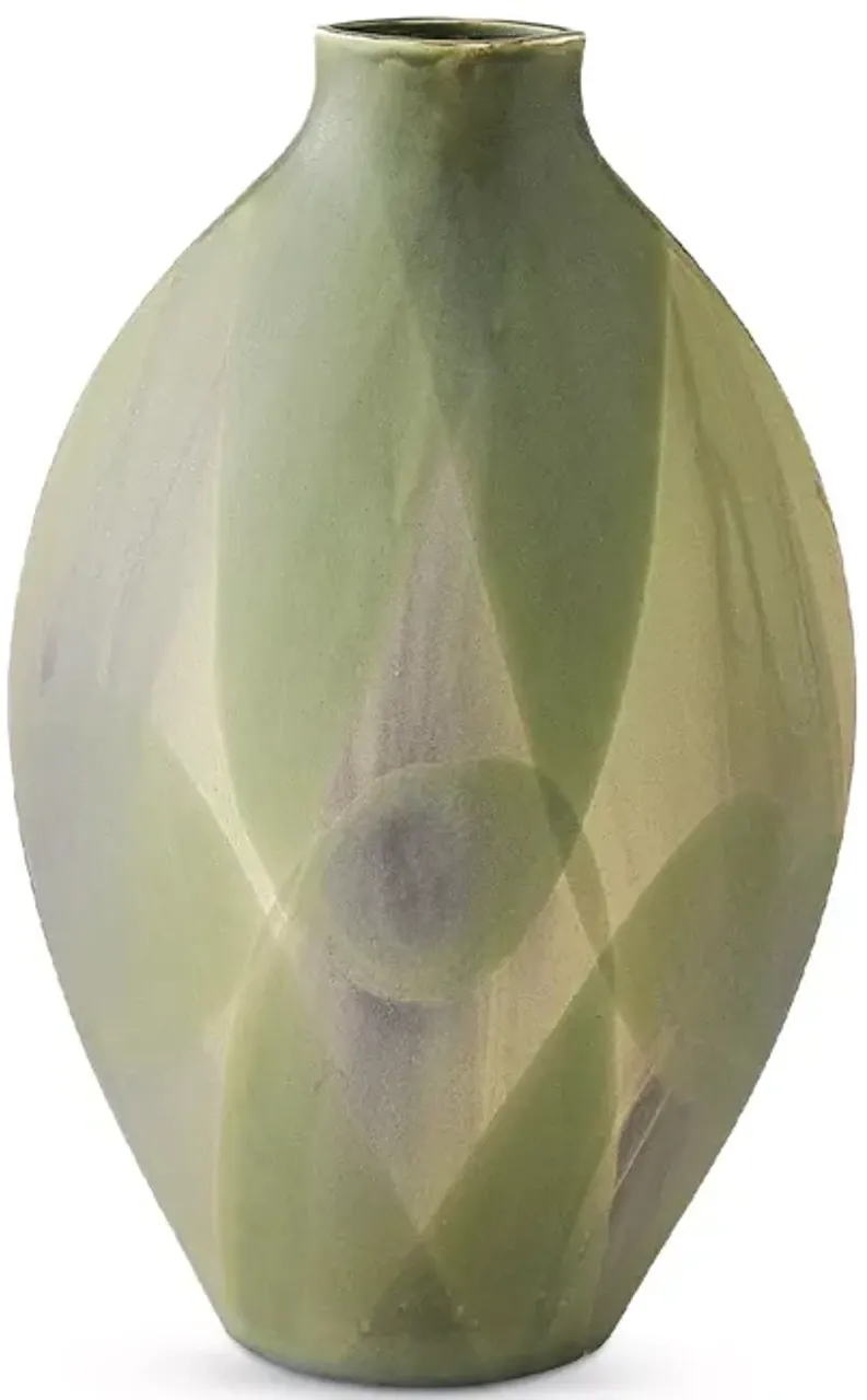 Global Views Helios Washed Green Small Vase