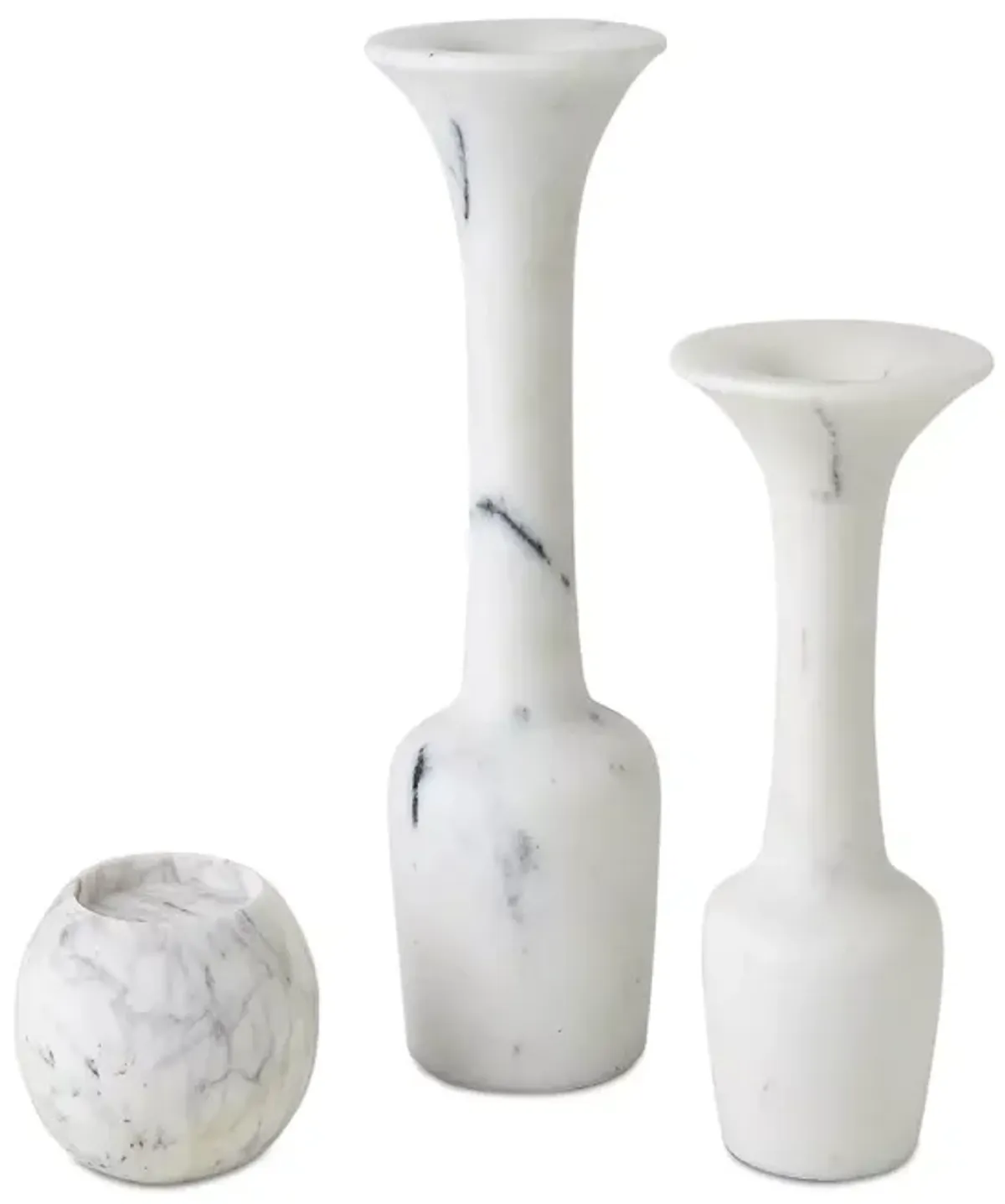 Global Views Calyx Marble Candle Holder