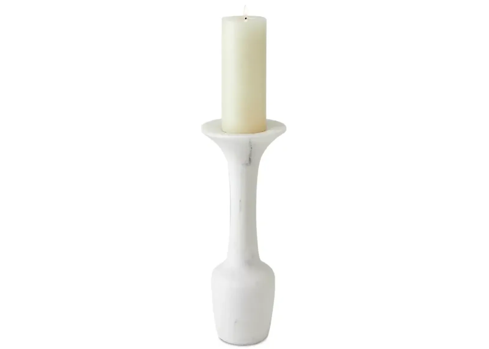 Global Views Calyx Marble Candle Holder