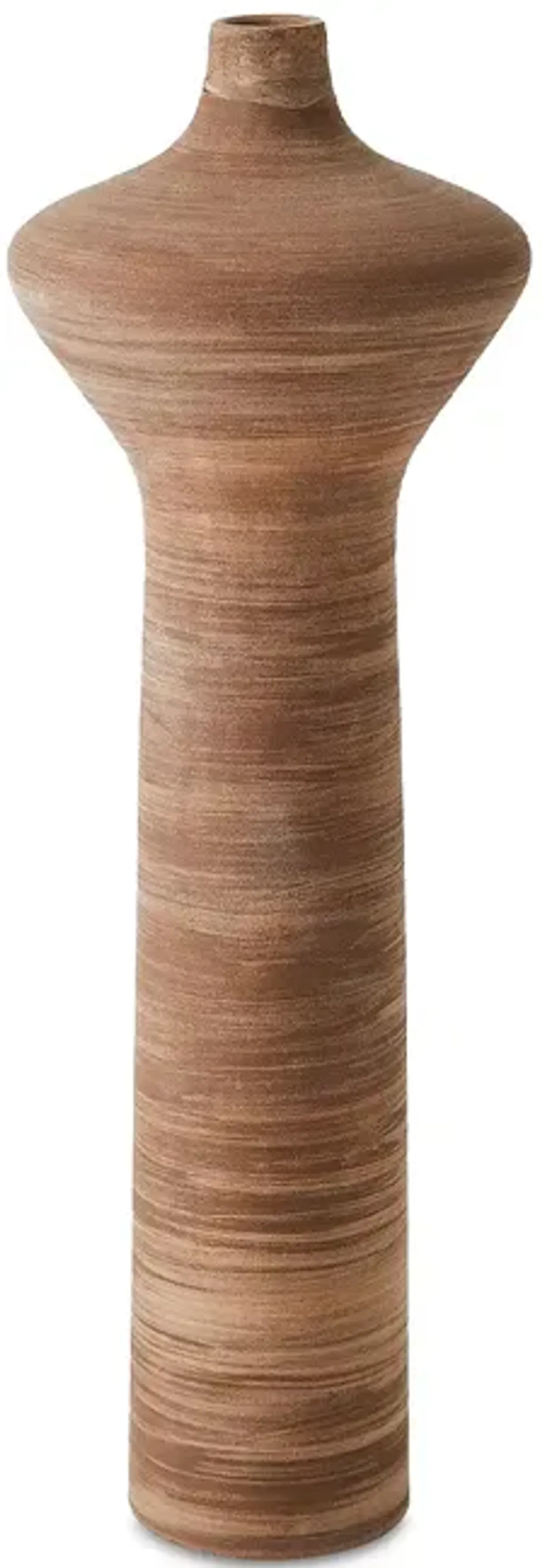 Global Views Expo Vase in Brown, High Neck