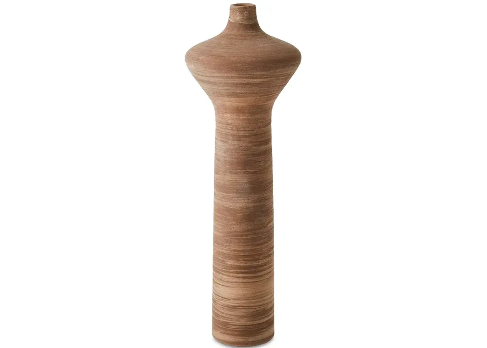 Global Views Expo Vase in Brown, High Neck