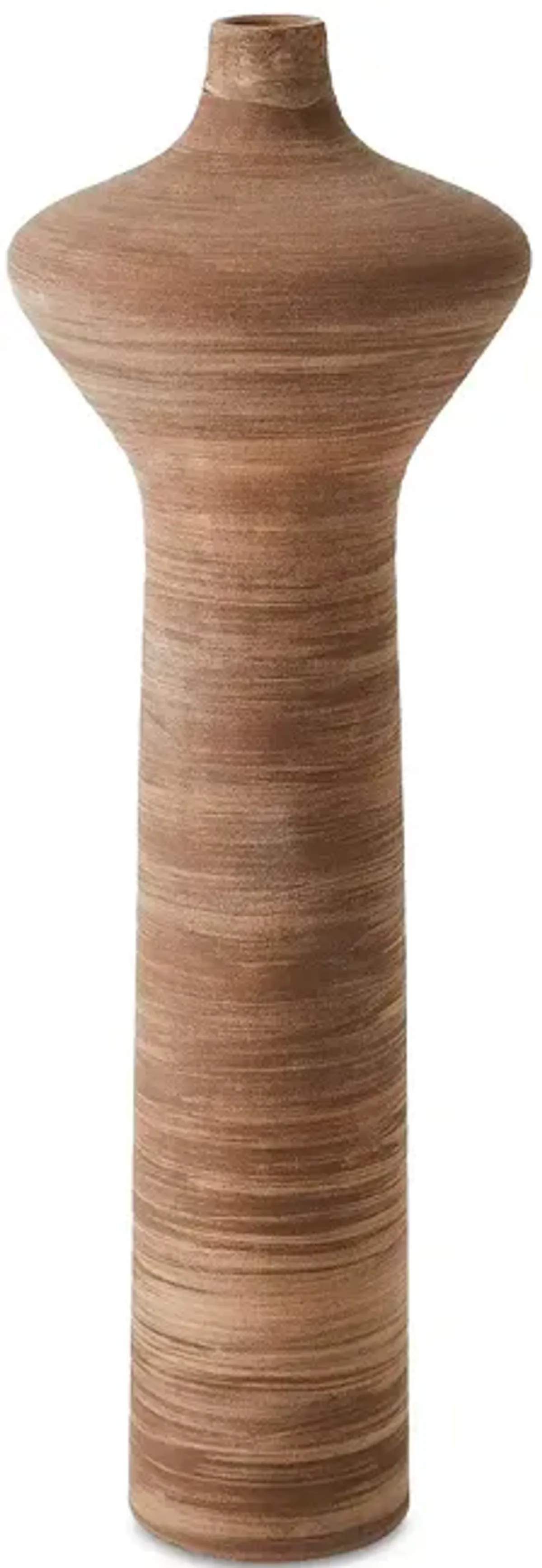 Global Views Expo Vase in Brown, High Neck