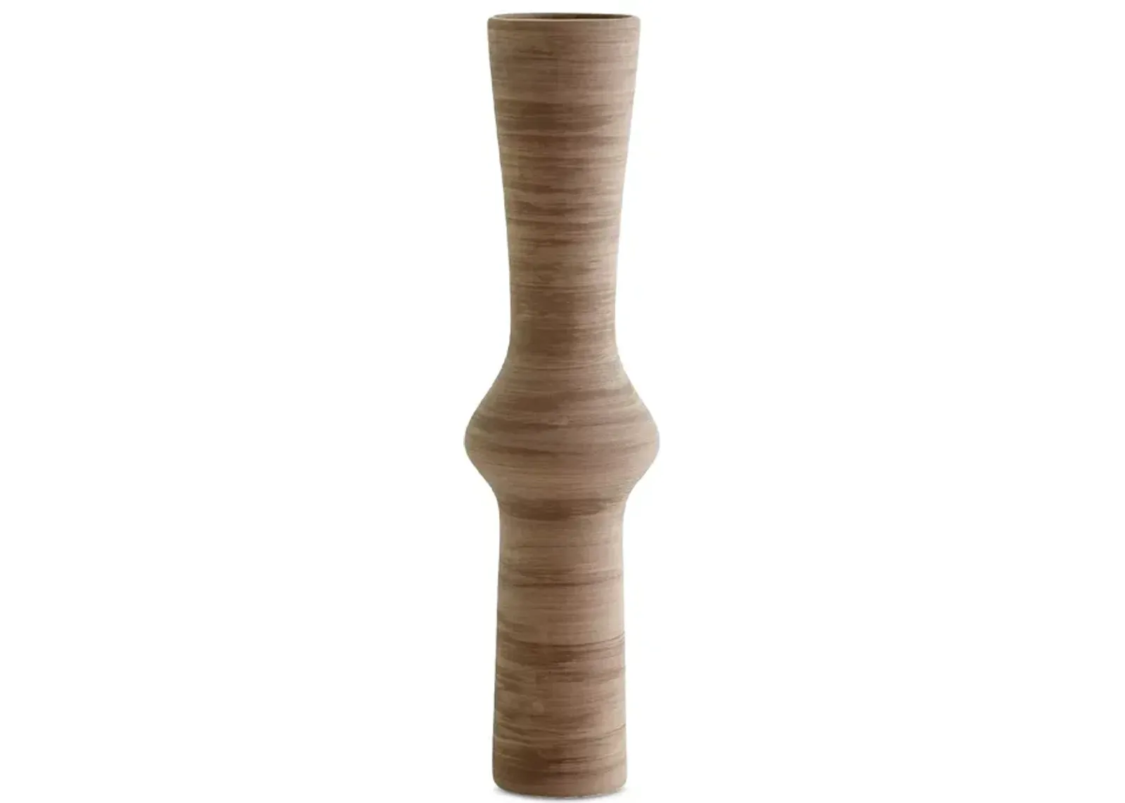 Global Views Expo Vase in Brown, Low Neck