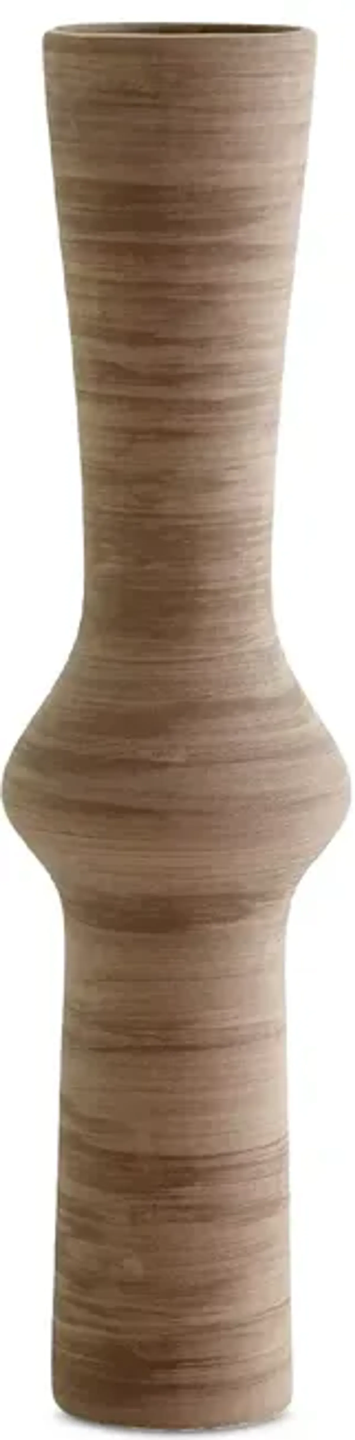 Global Views Expo Vase in Brown, Low Neck