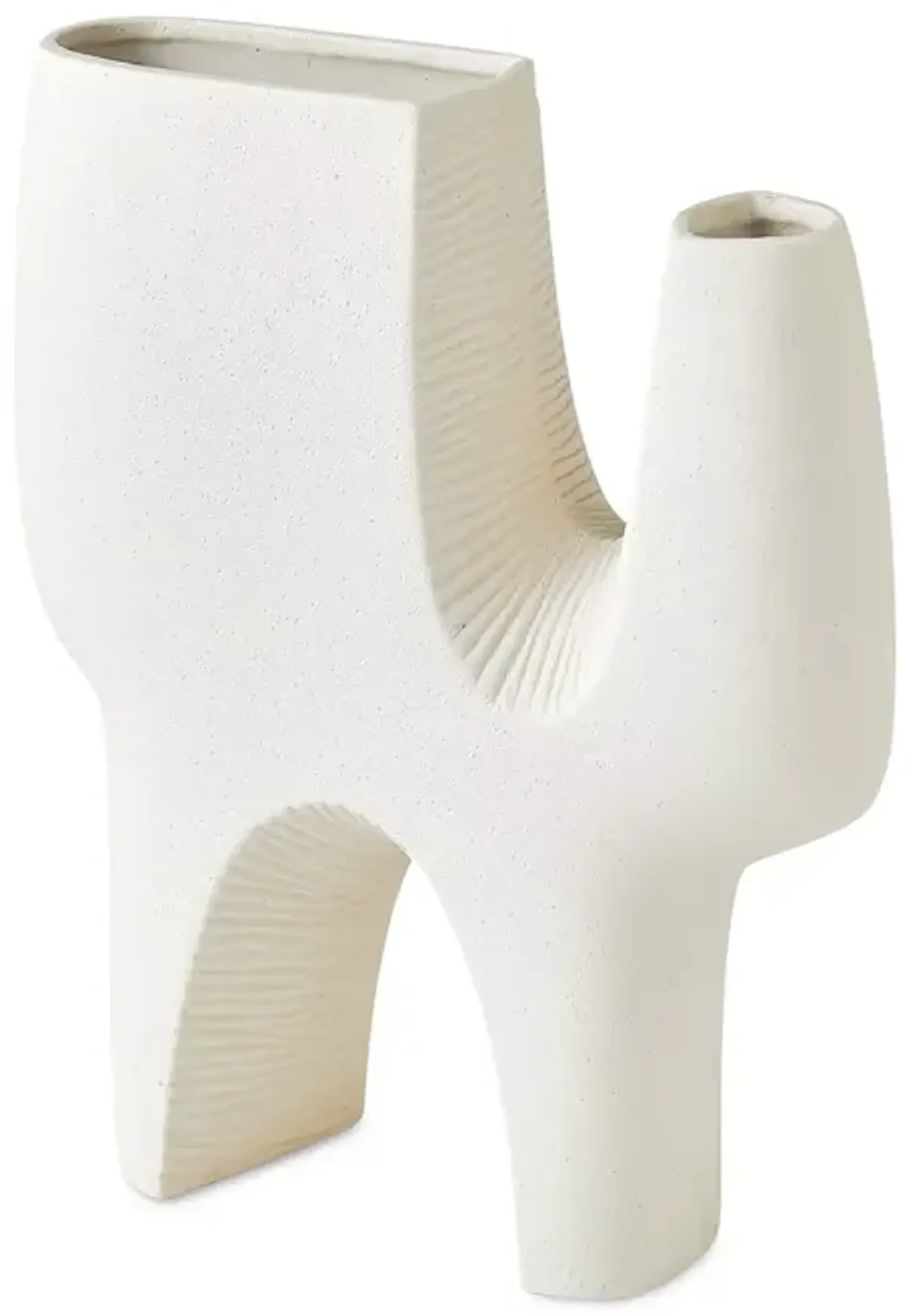 Global Views Cassel Vase in Matte White, Large