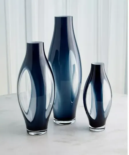 Global Views Fly Through Glass Vase, Medium