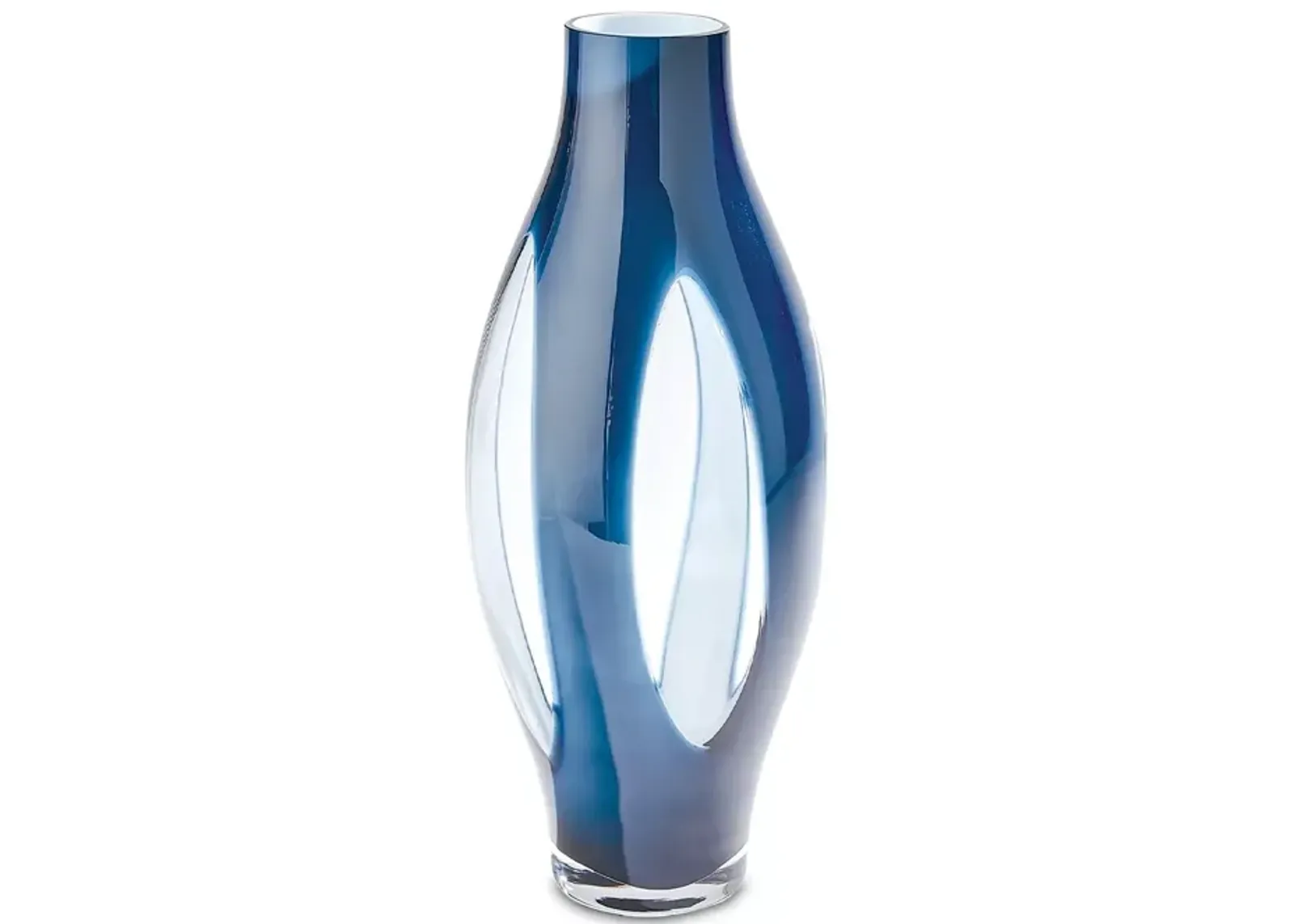 Global Views Fly Through Glass Vase, Medium