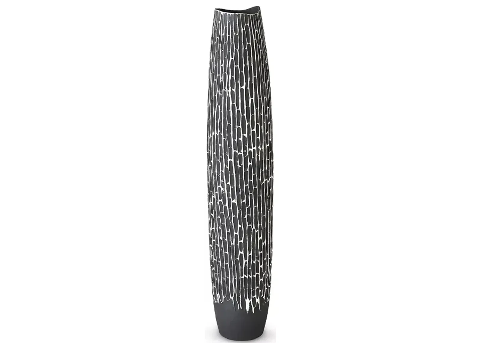 Global Views Horsetail Medium Gray Vase