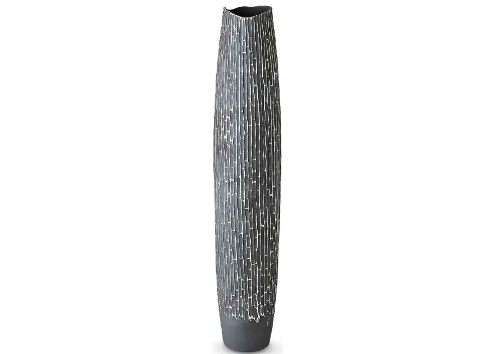 Global Views Horsetail Large Gray Vase  