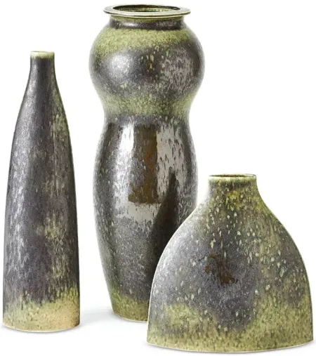 Global Views Sorrento Squat Olive Vase