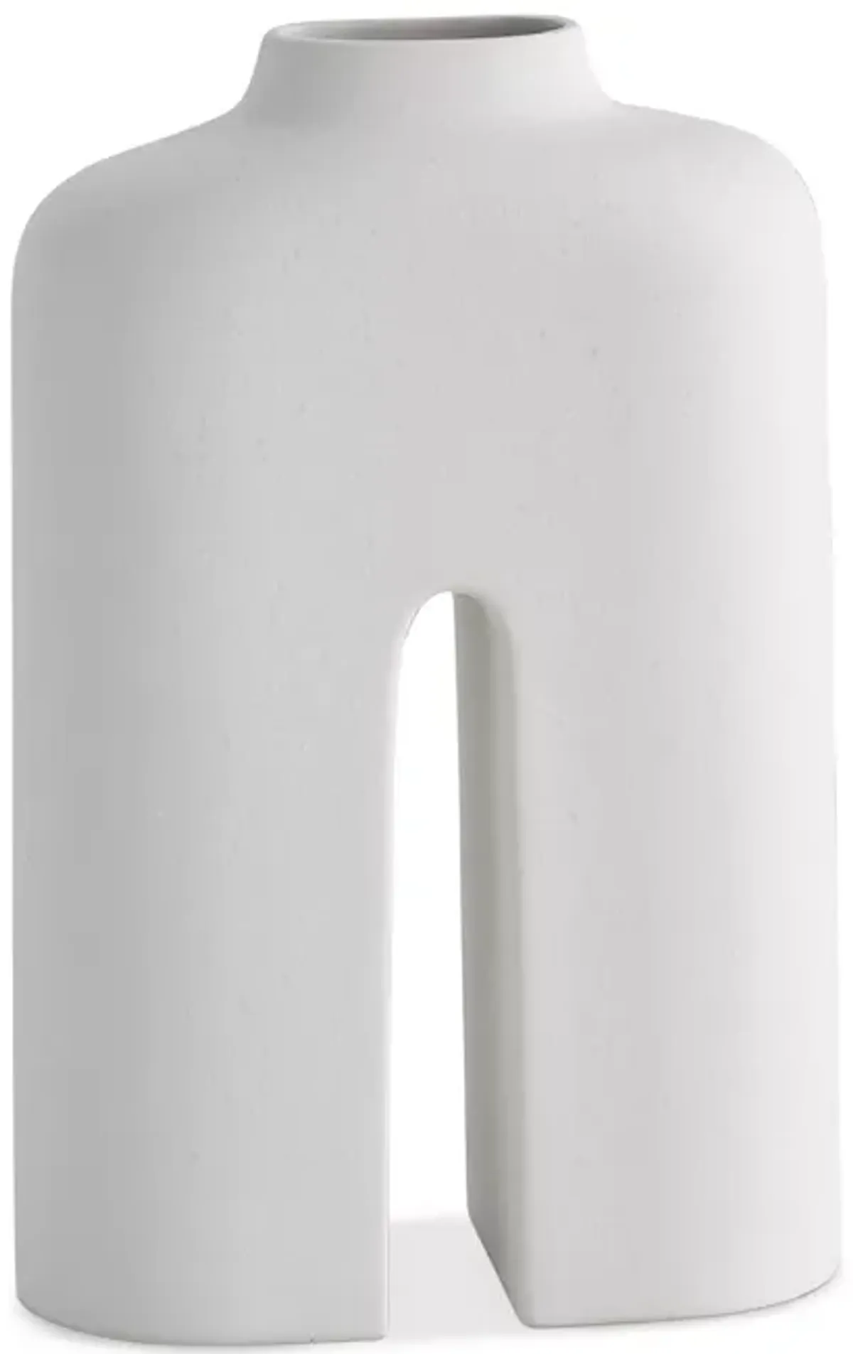 Global Views Guardian Vase in White/Cream, Large