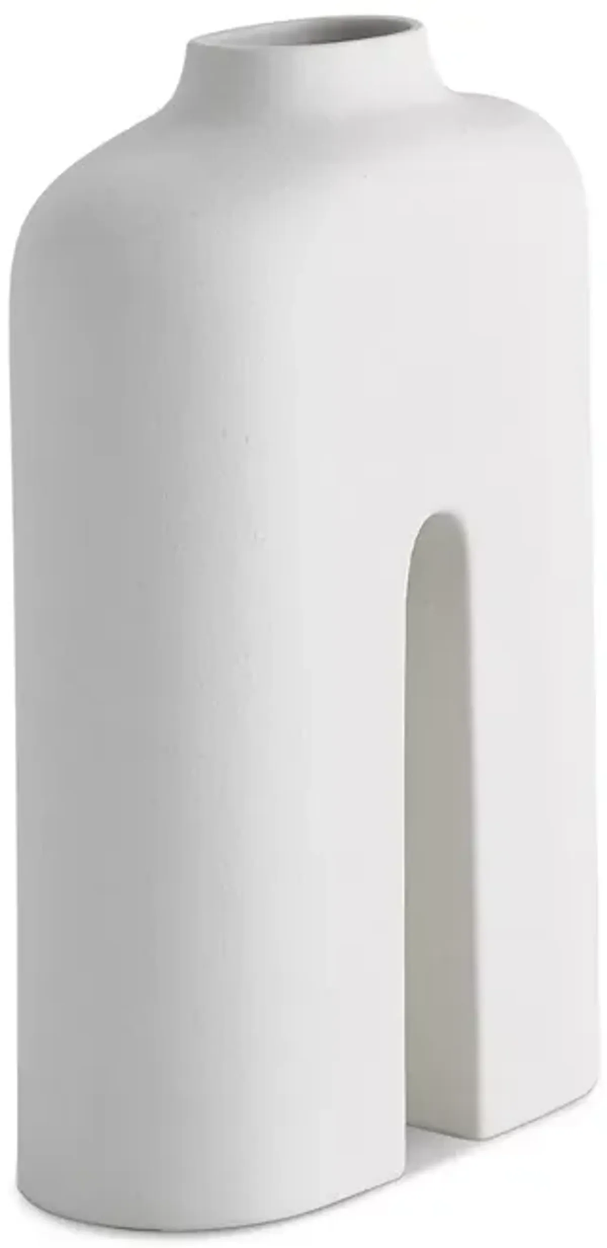 Global Views Guardian Vase in White/Cream, Large