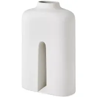 Global Views Guardian Vase in White/Cream, Large