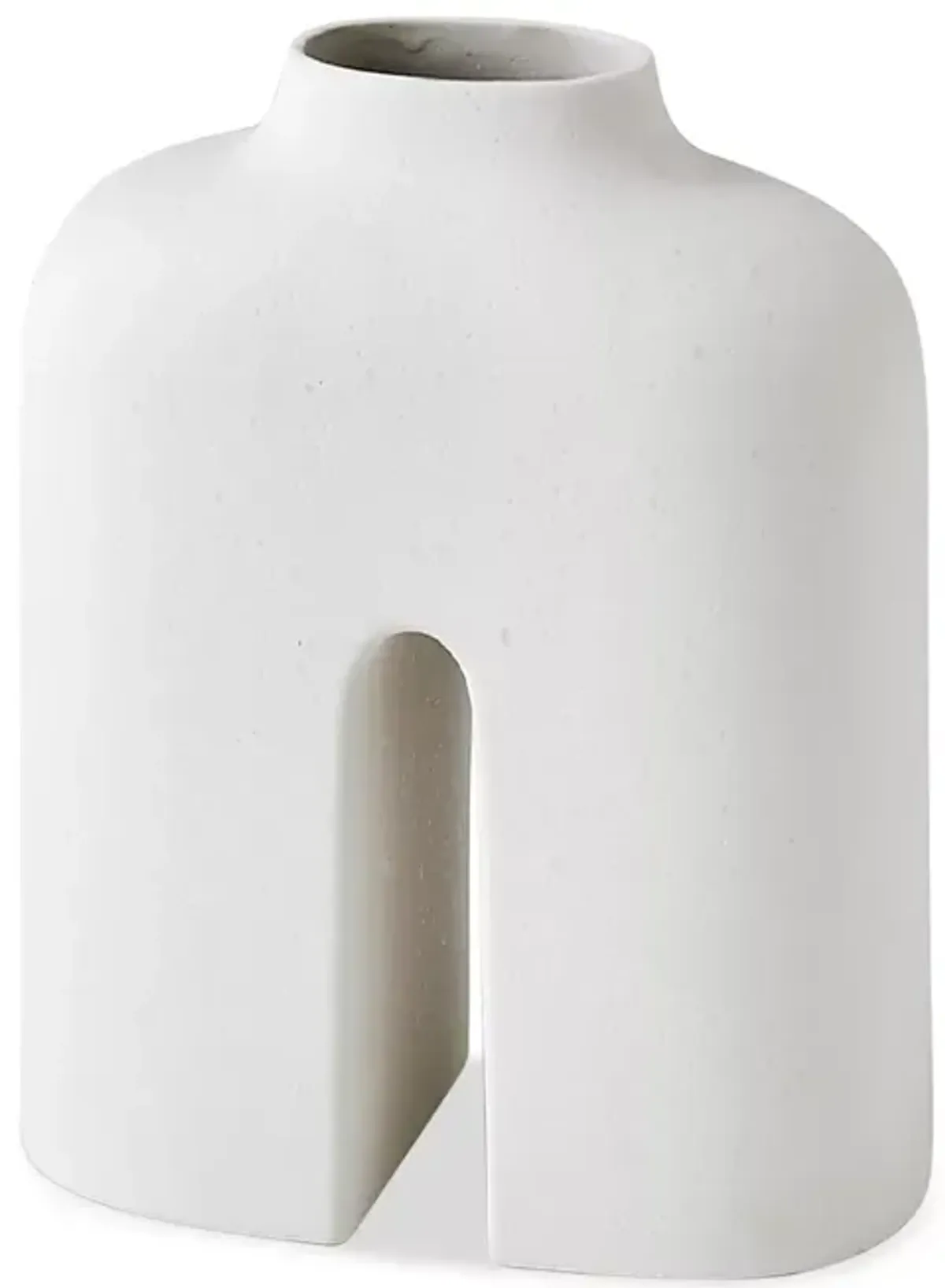 Global Views Guardian Vase in White/Cream, Small