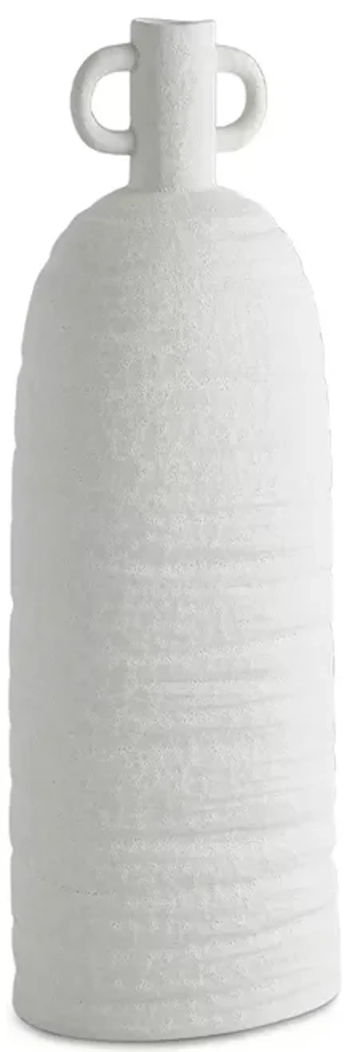 Global Views Sahara Vase in White, Large