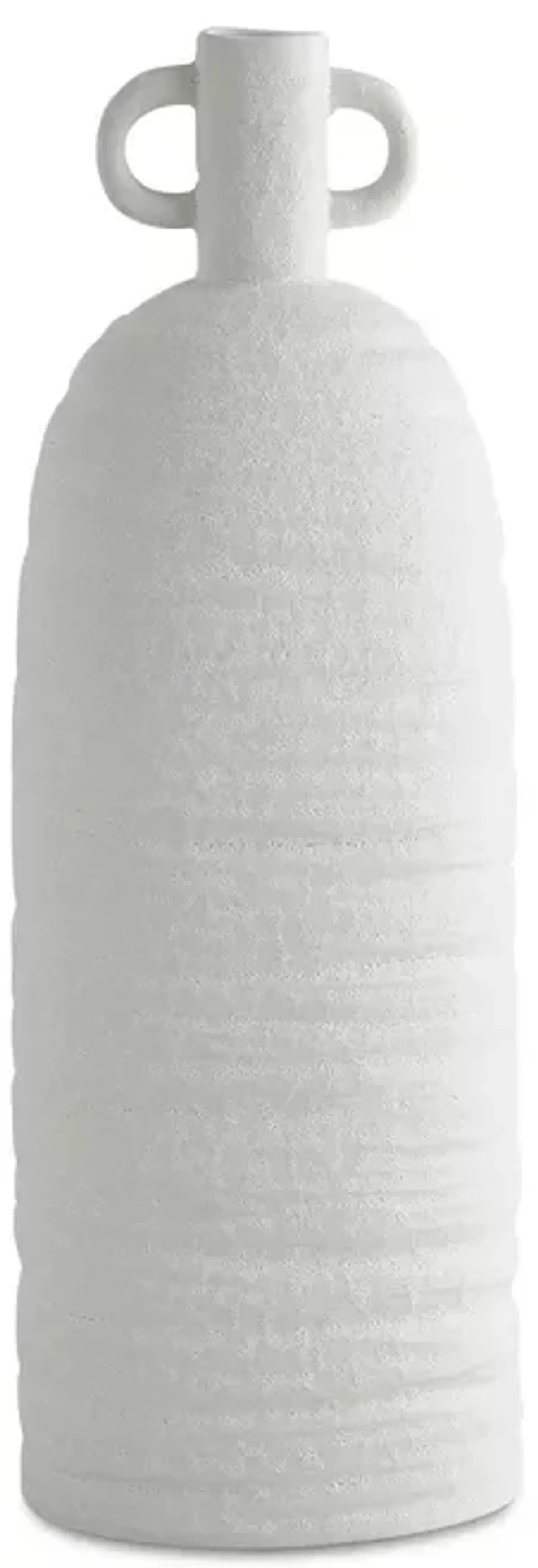 Global Views Sahara Vase in White, Large