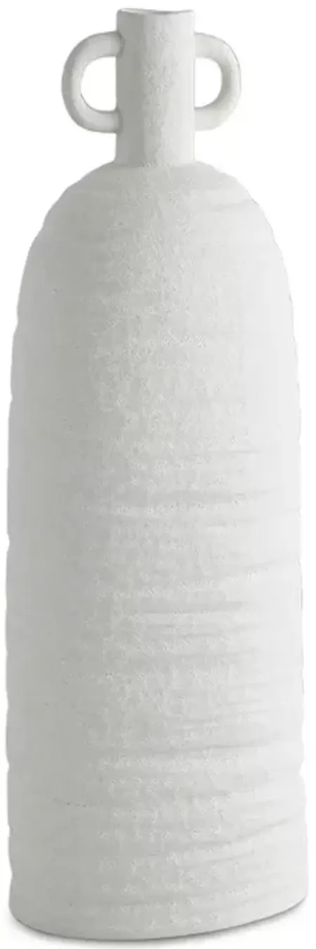 Global Views Sahara Vase in White, Large