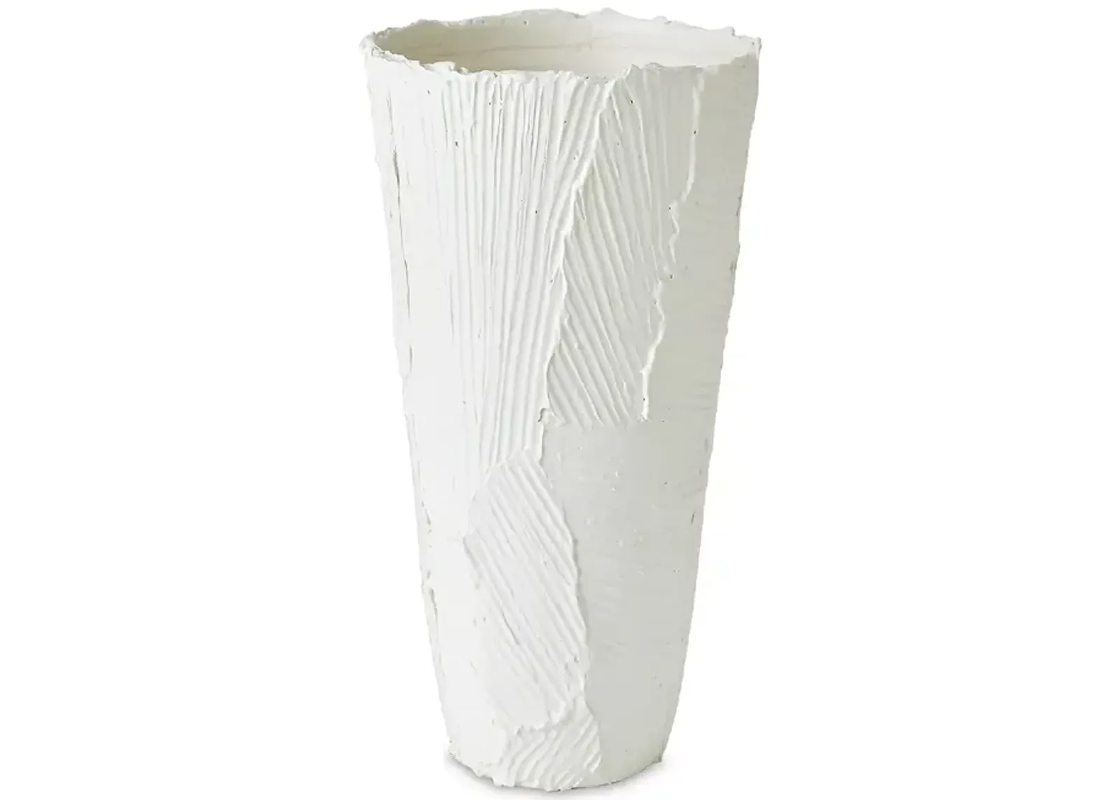 Global Views Ceramic Chip Vase, Tall