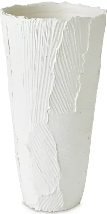 Global Views Ceramic Chip Vase, Tall