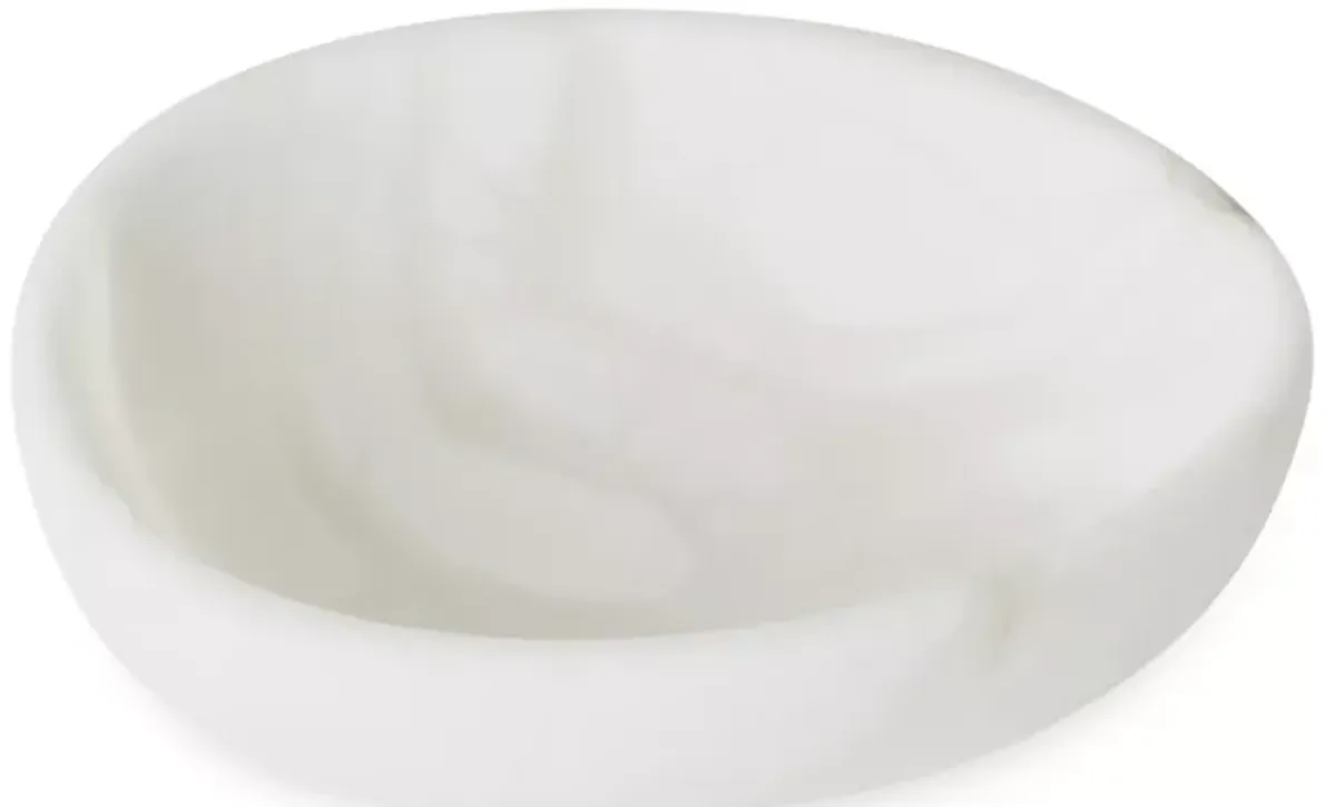 Global Views Oblique Bowl in White, Small