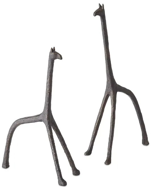 Global Views Iron Giraffe Sculpture, Small