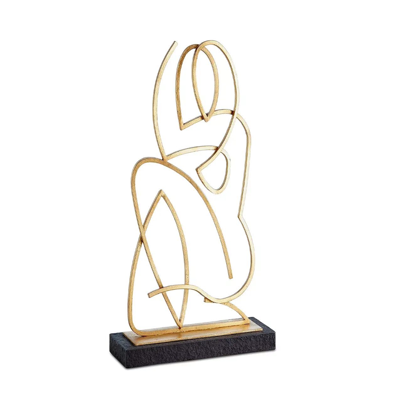 Global Views Wire Madonna Sculpture in Antique Gold Tone