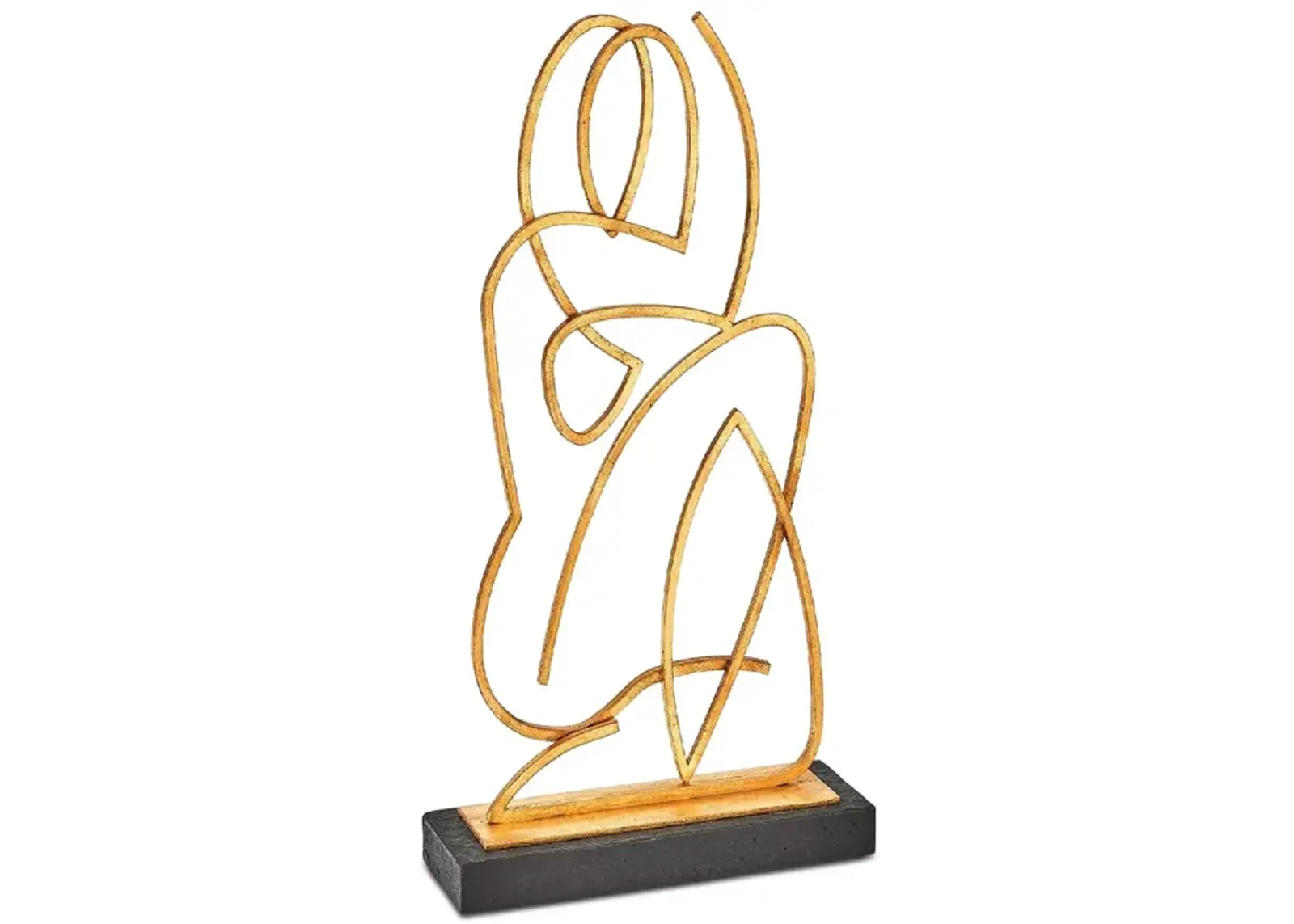 Global Views Wire Madonna Sculpture in Antique Gold Tone