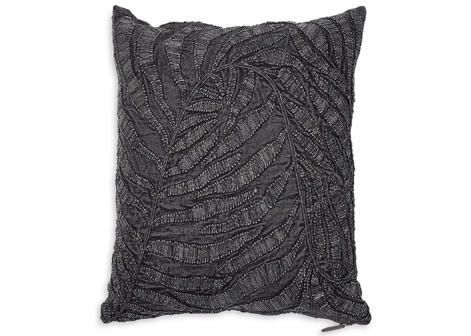 Global Views Beaded Palm Leaf Pillow, 20" x 20"