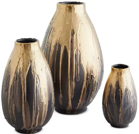 Global Views Cauldron Vase Gold Large
