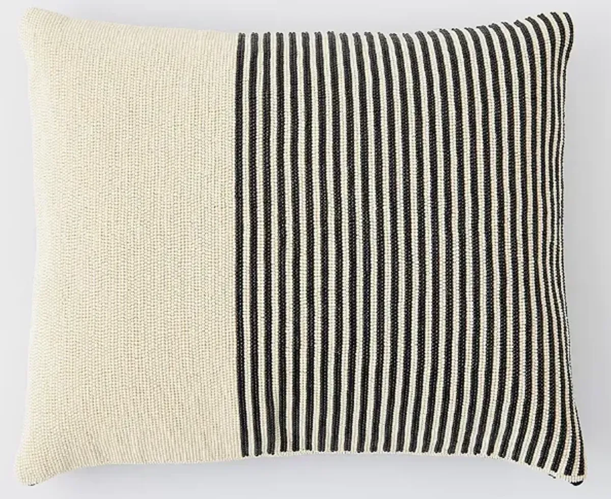 Global Views Striped Beaded Lumbar Pillow