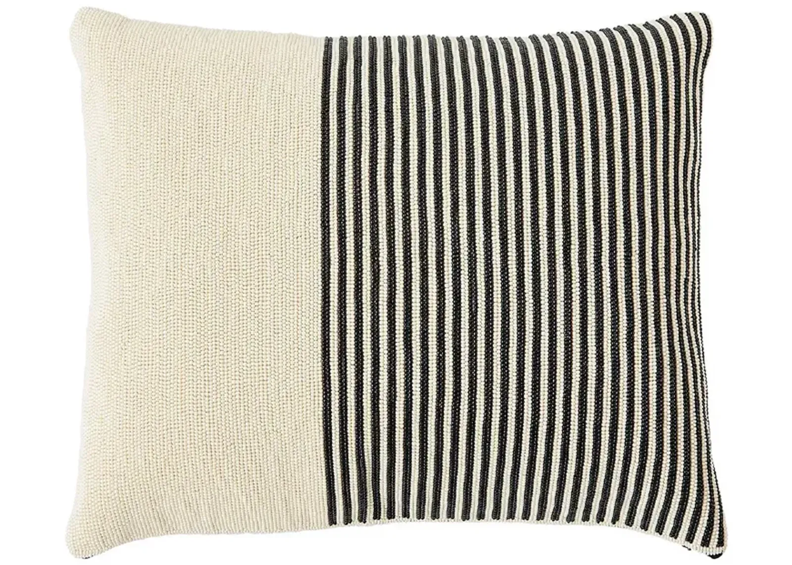 Global Views Striped Beaded Lumbar Pillow