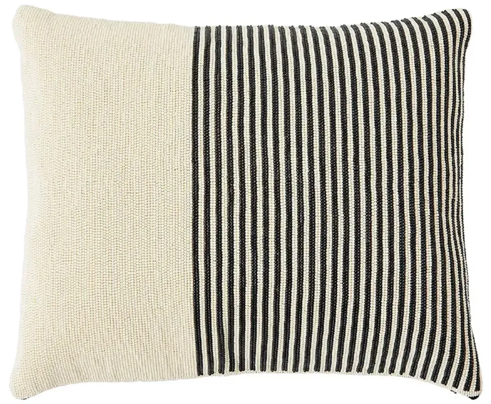 Global Views Striped Beaded Lumbar Pillow