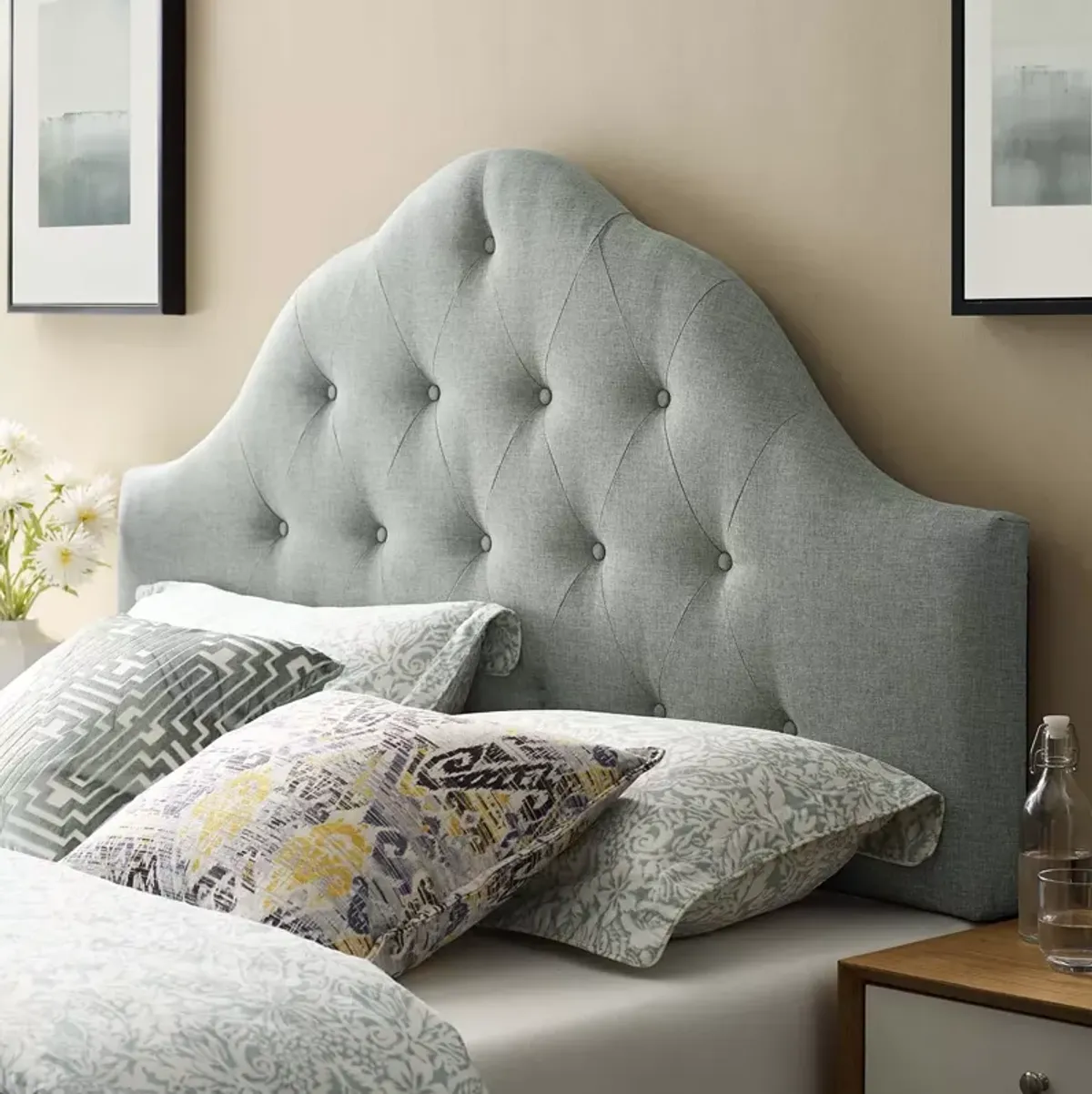 Modway Sovereign Upholstered Fabric Headboard, Full