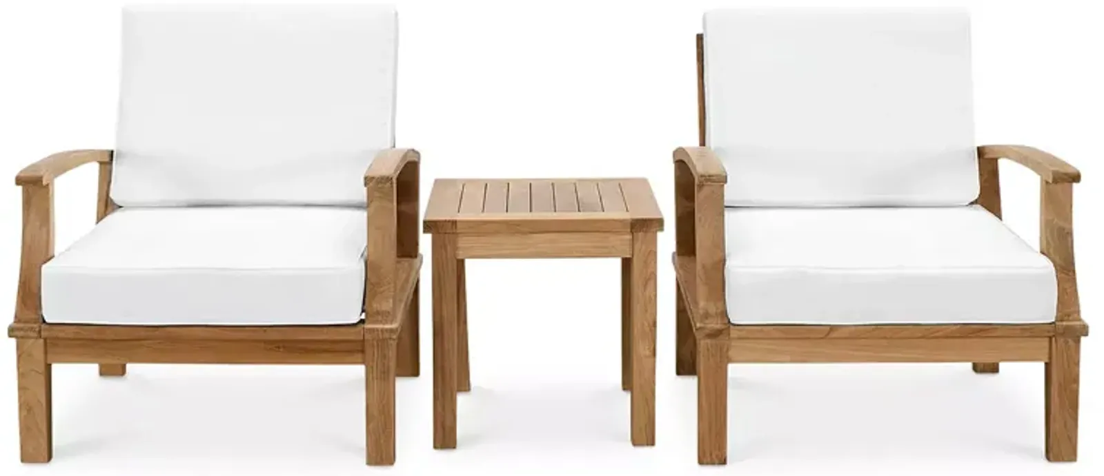 Modway Marina 3 Piece Outdoor Patio Teak Set