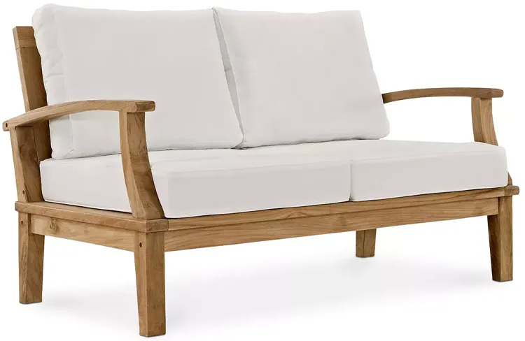 Modway Marina Outdoor Patio Teak Loveseat