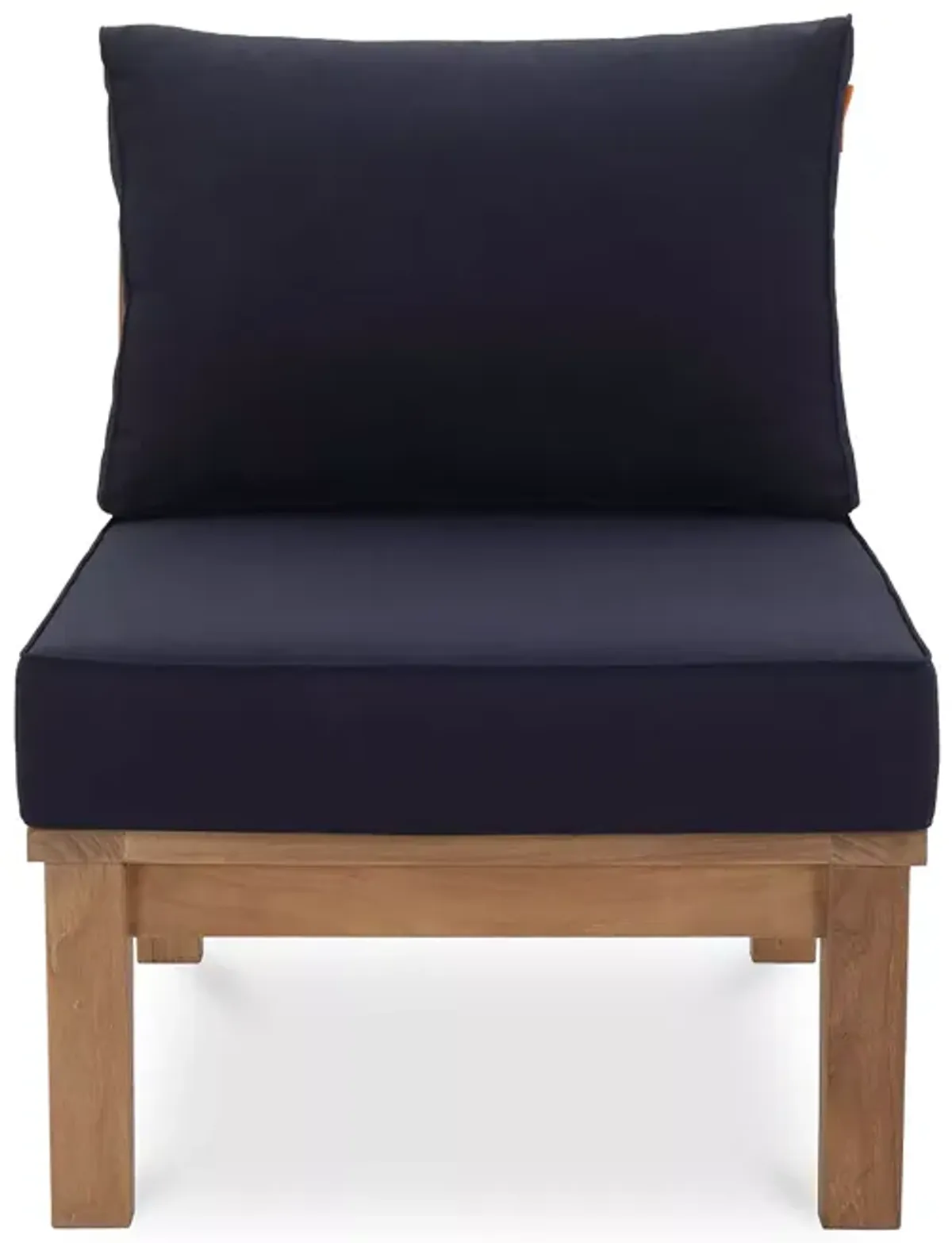 Modway Marina Outdoor Patio Teak Armless Chair