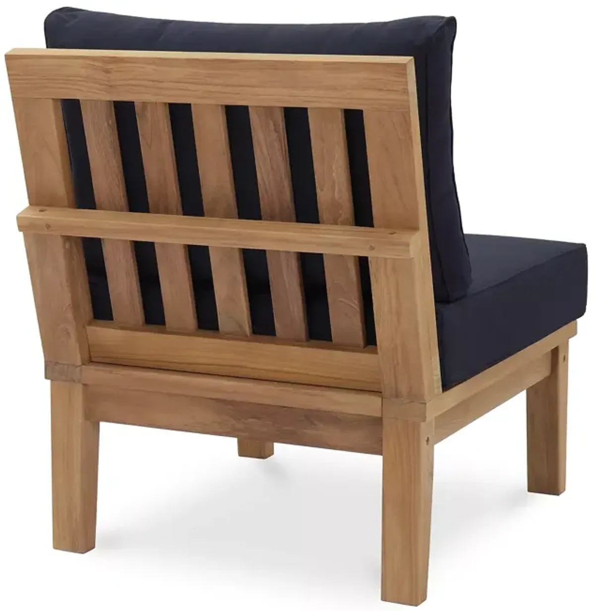 Modway Marina Outdoor Patio Teak Armless Chair