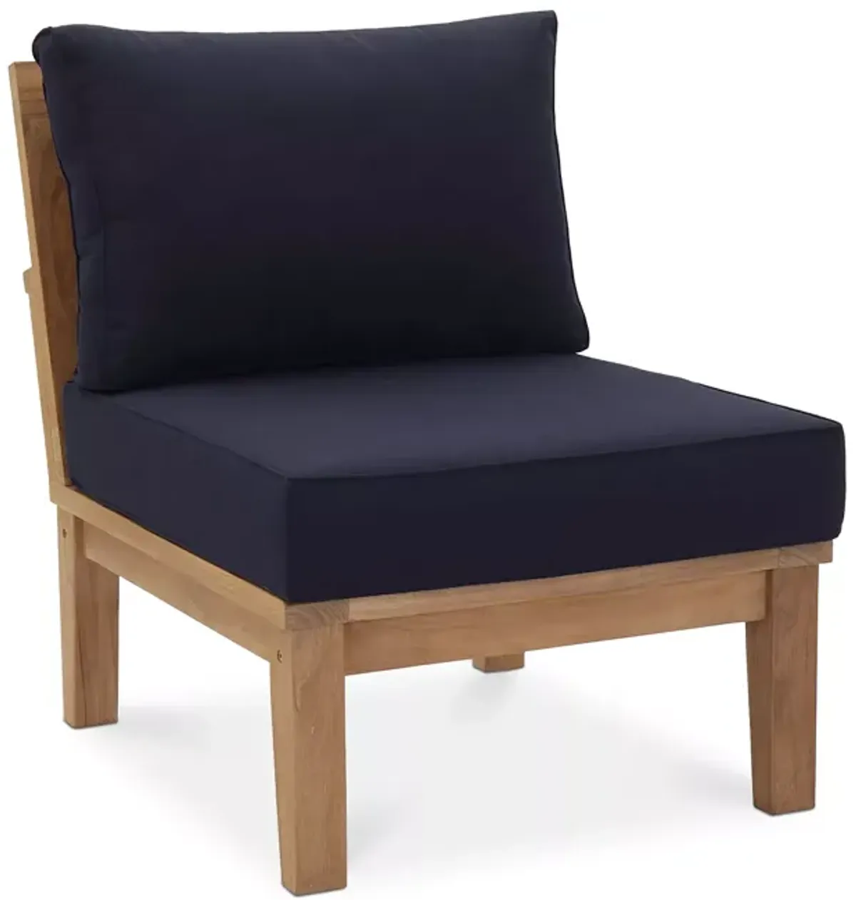 Modway Marina Outdoor Patio Teak Armless Chair