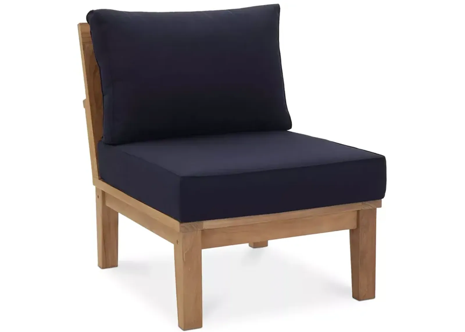 Modway Marina Outdoor Patio Teak Armless Chair