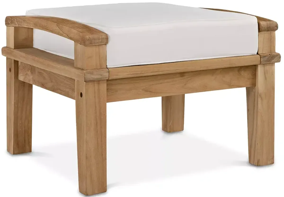 Modway Marina Outdoor Patio Teak Ottoman