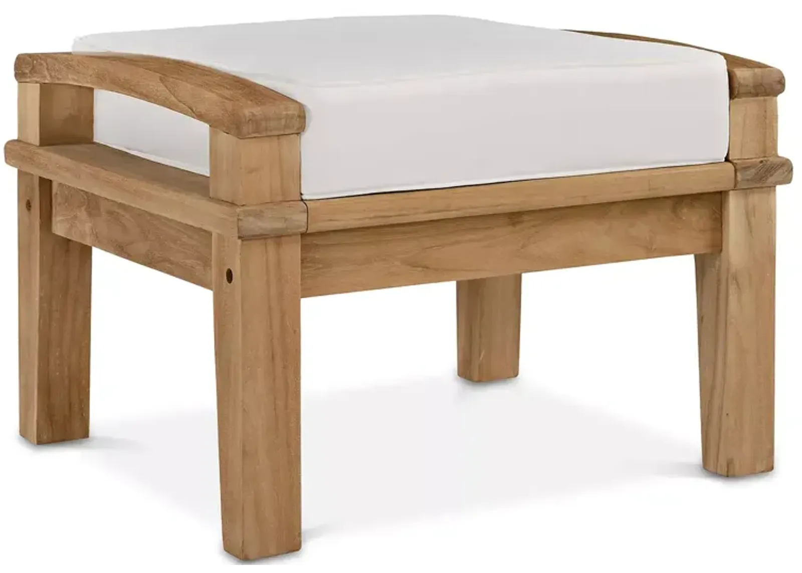 Modway Marina Outdoor Patio Teak Ottoman