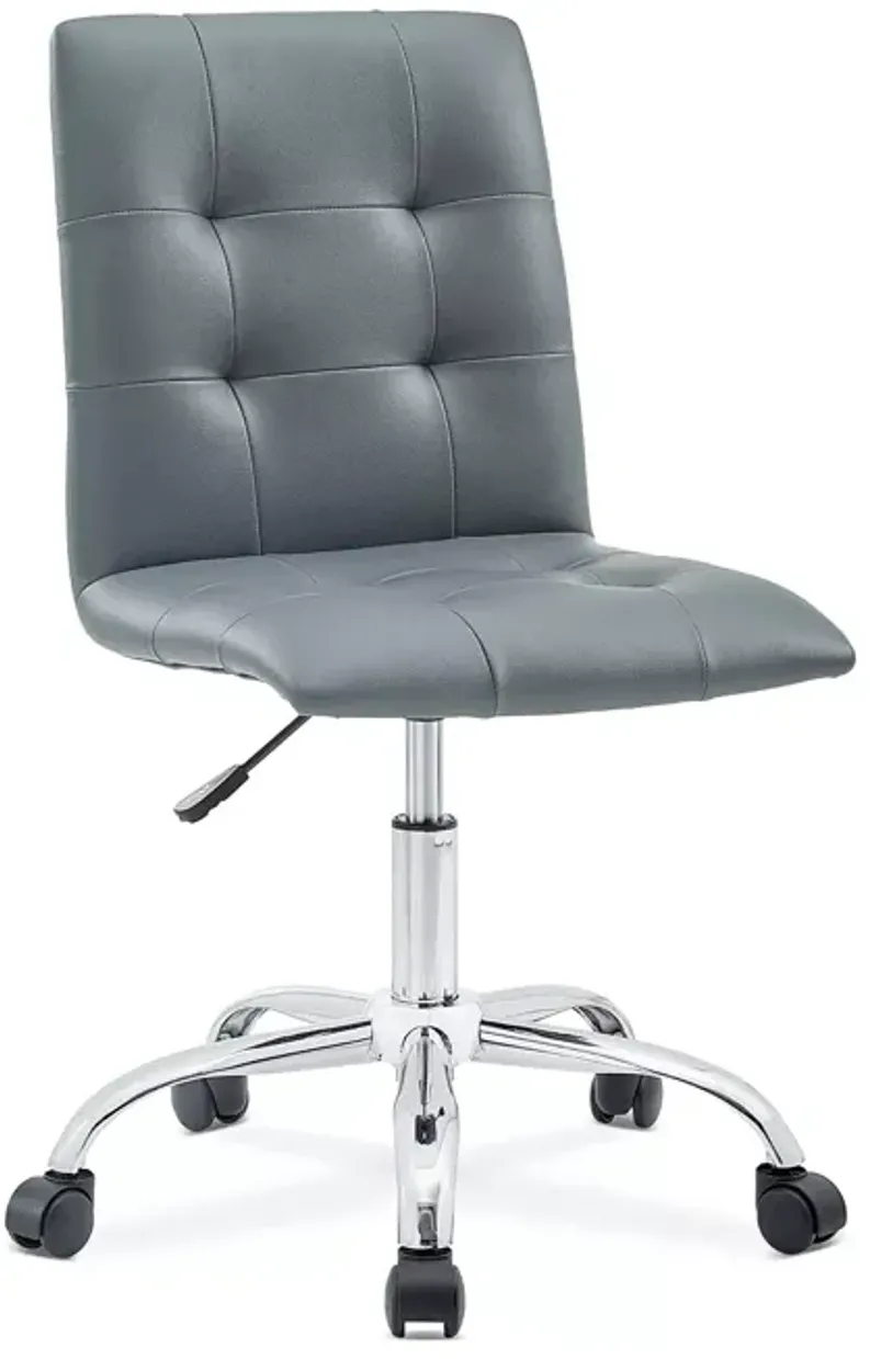 Modway Prim Armless Mid Back Office Chair