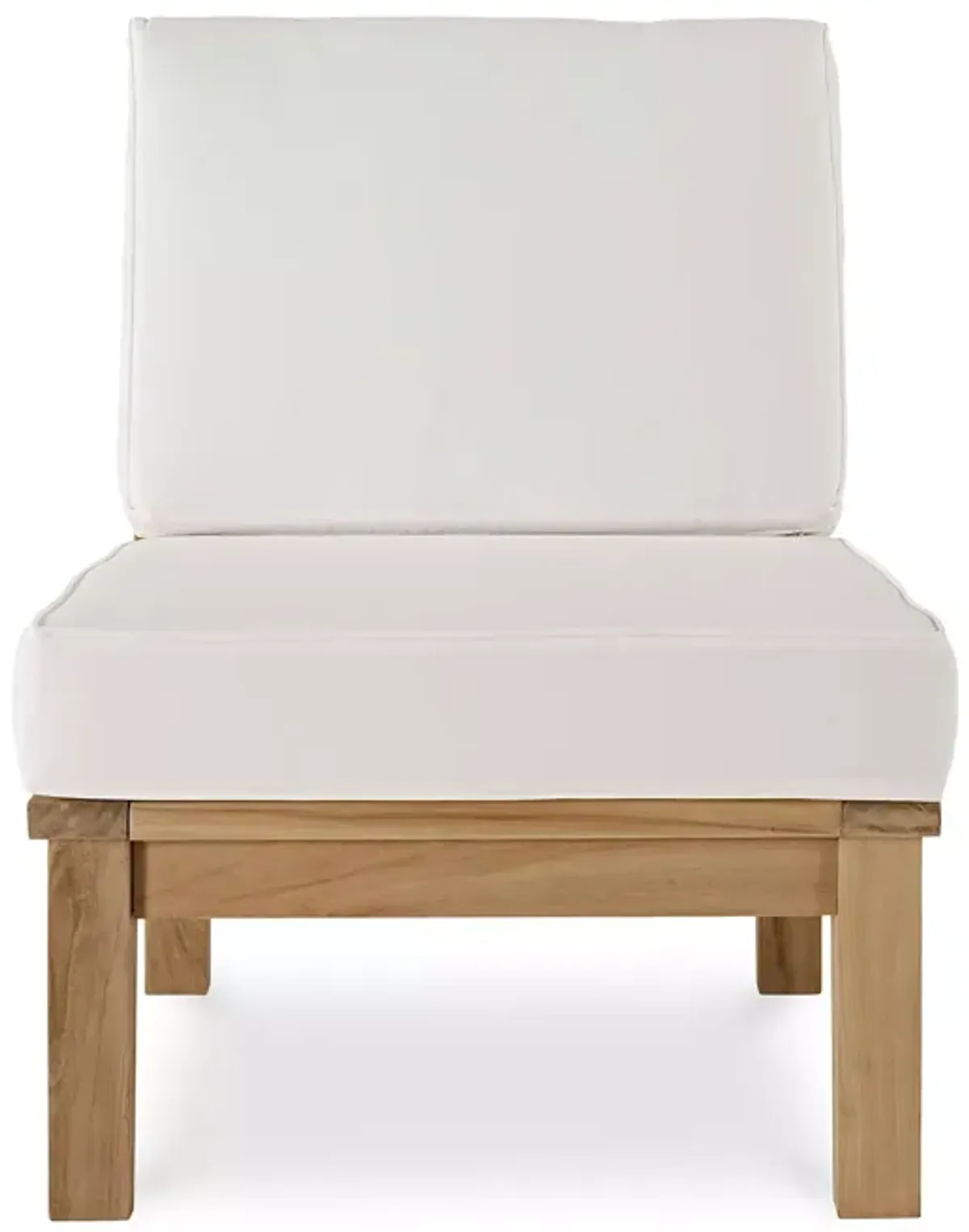 Modway Marina Outdoor Patio Teak Armless Chair