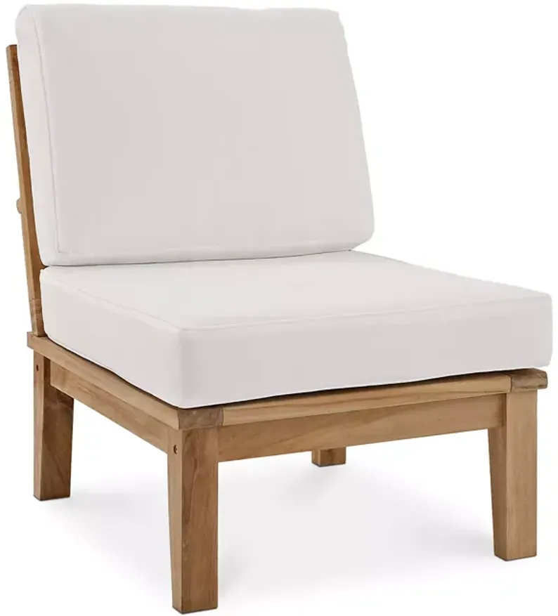 Modway Marina Outdoor Patio Teak Armless Chair