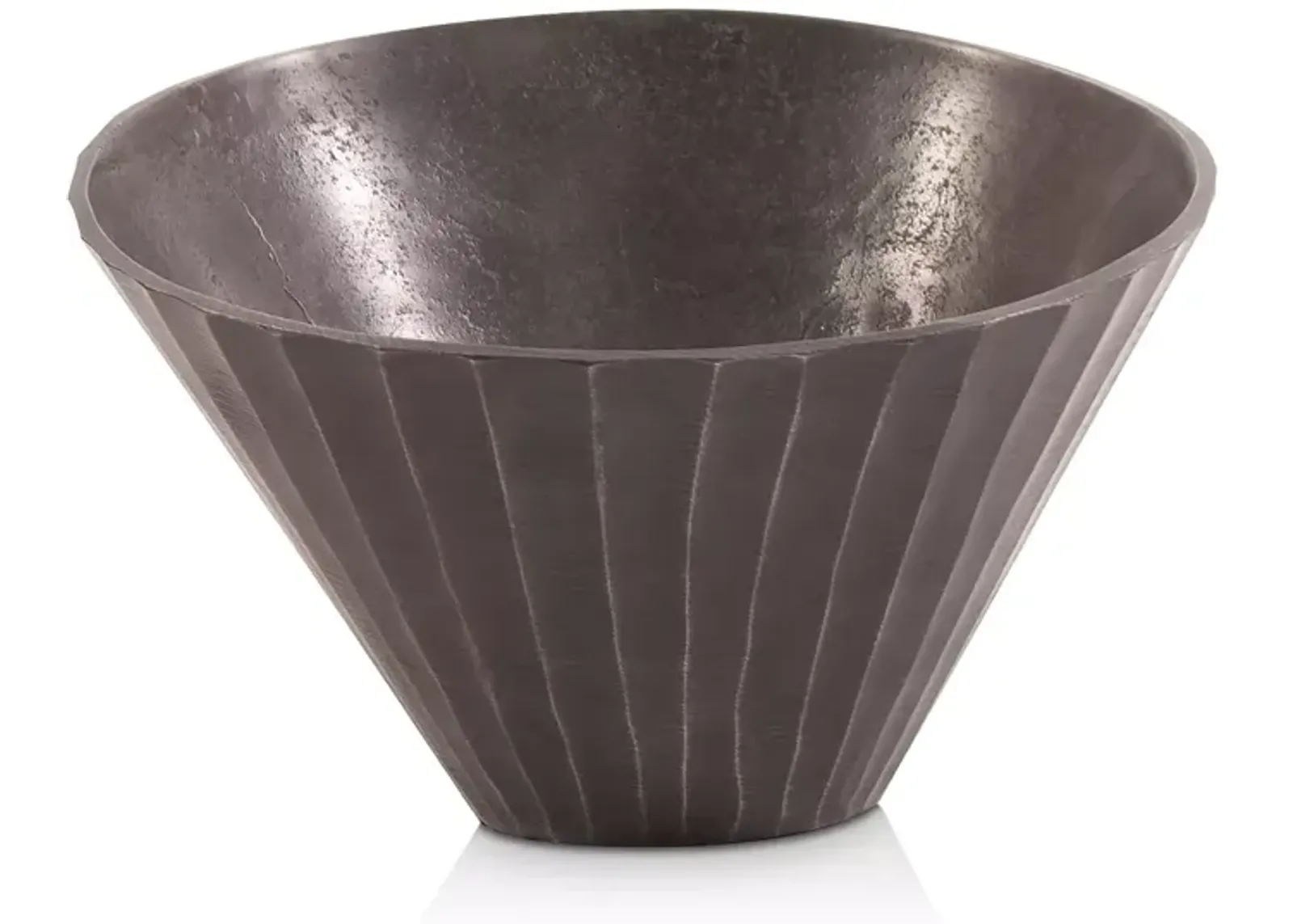 Howard Elliott Graphite Chiseled Metal Bowl