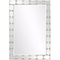 Howard Elliott Remington Studded Mirror, 39.5" x 27"