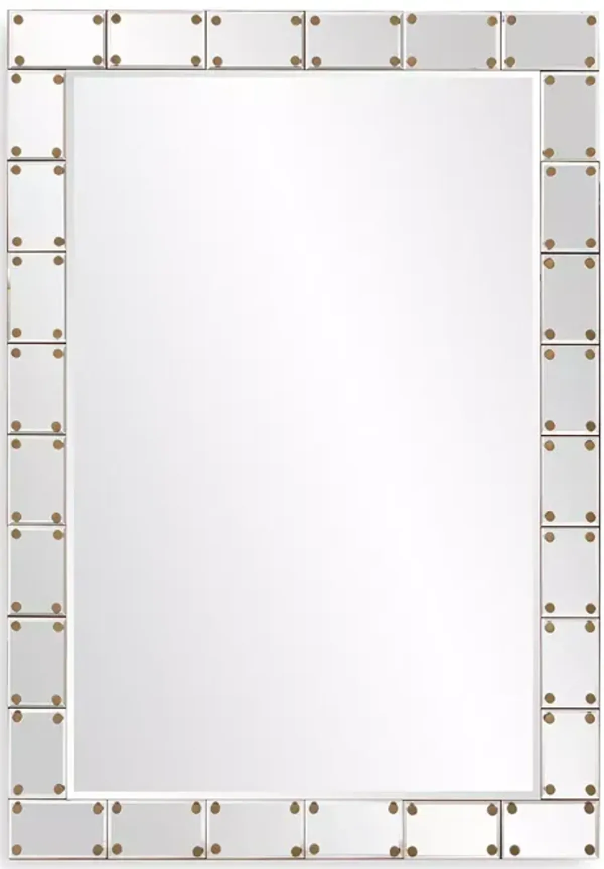 Howard Elliott Remington Studded Mirror, 39.5" x 27"